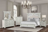 Promenade Wire Brushed White Dresser w/Jewelry Box from Furniture of America - Luna Furniture