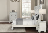 Promenade Wire Brushed White Queen Bed from Furniture of America - Luna Furniture