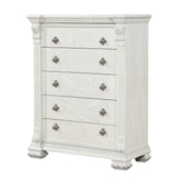 Promenade Wire Brushed White Chest from Furniture of America - Luna Furniture