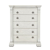 Promenade Wire Brushed White Chest from Furniture of America - Luna Furniture