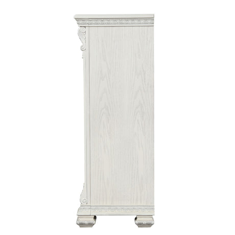 Promenade Wire Brushed White Chest from Furniture of America - Luna Furniture