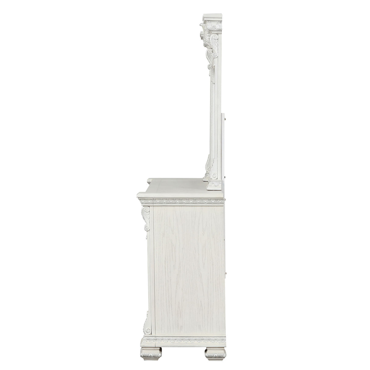 Promenade Wire Brushed White Dresser w/Jewelry Box from Furniture of America - Luna Furniture