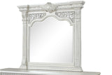 Promenade Wire Brushed White Mirror (Mirror Only) from Furniture of America - Luna Furniture