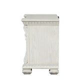 Promenade Wire Brushed White Nightstand from Furniture of America - Luna Furniture