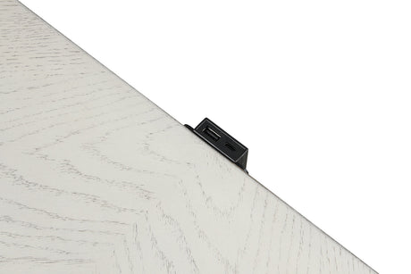 Promenade Wire Brushed White Nightstand from Furniture of America - Luna Furniture