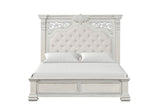 Promenade Wire Brushed White Queen Bed from Furniture of America - Luna Furniture