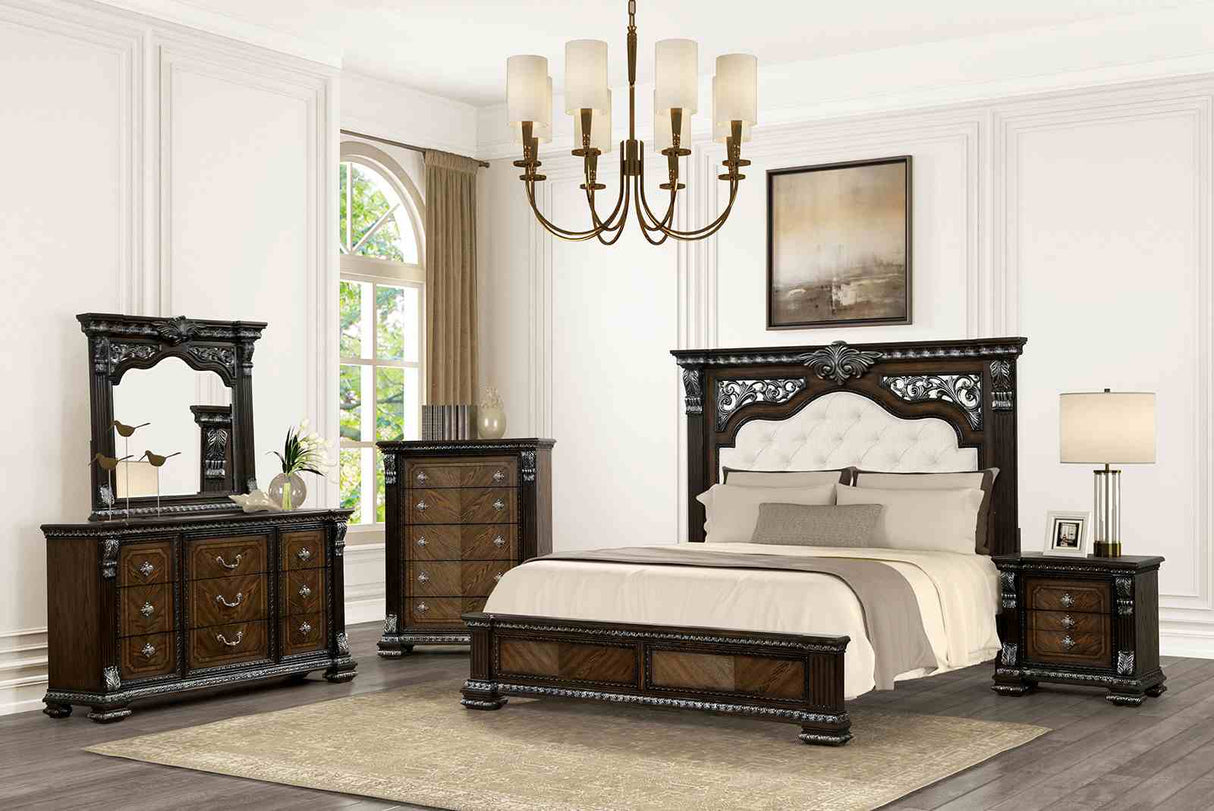 Promenade Espresso Mirror (Mirror Only) from Furniture of America - Luna Furniture