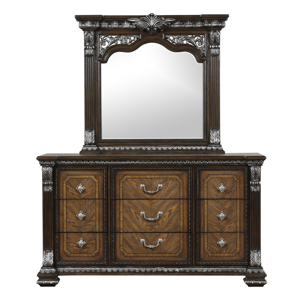 Promenade Espresso Dresser w/Jewelry Box from Furniture of America - Luna Furniture