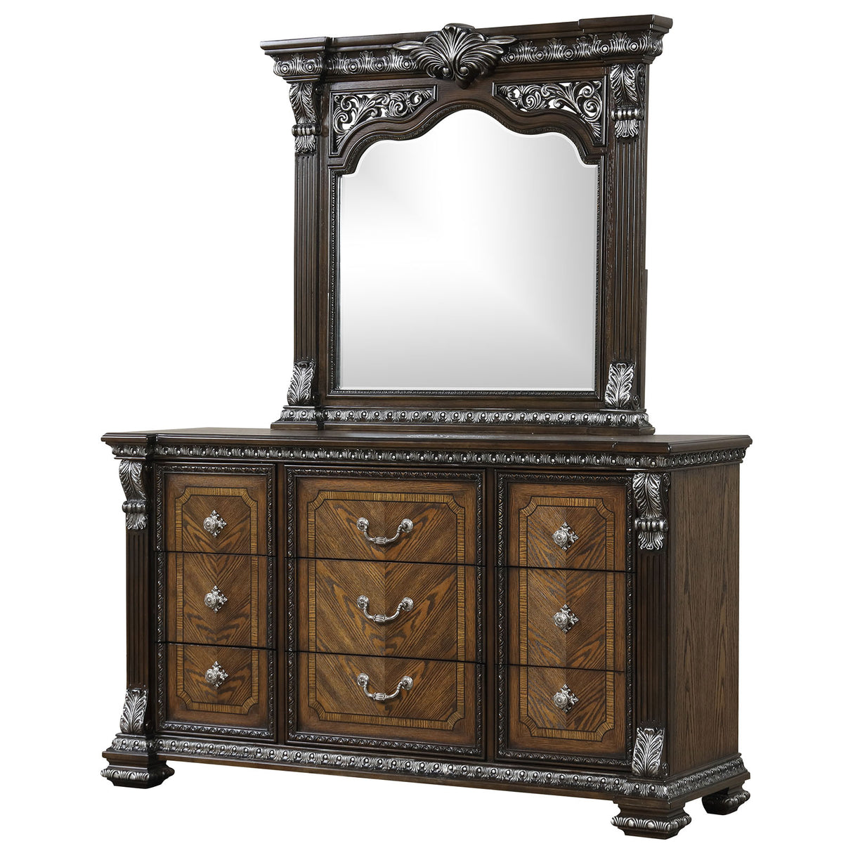 Promenade Espresso Dresser w/Jewelry Box from Furniture of America - Luna Furniture