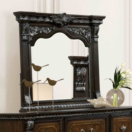 Promenade Espresso 4-Piece Queen Bedroom Set from Furniture of America - Luna Furniture