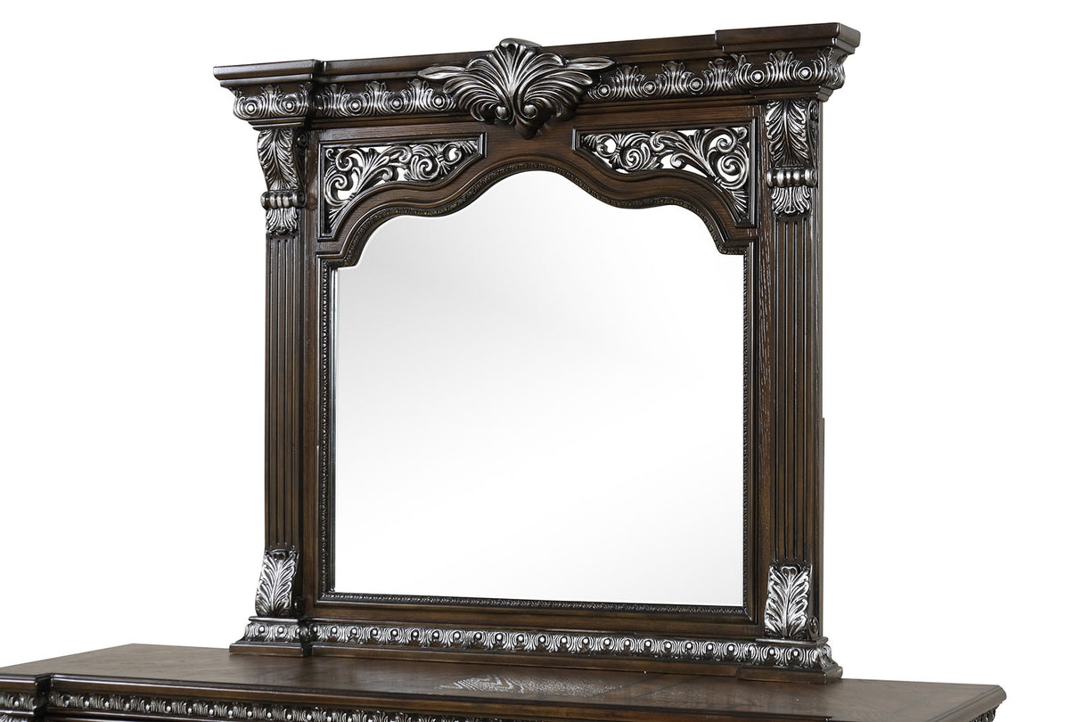 Promenade Espresso Mirror (Mirror Only) from Furniture of America - Luna Furniture