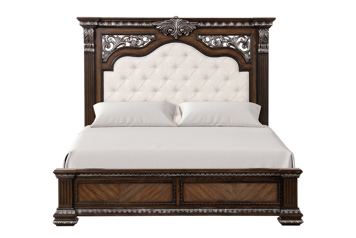 Promenade Espresso Queen Bed from Furniture of America - Luna Furniture