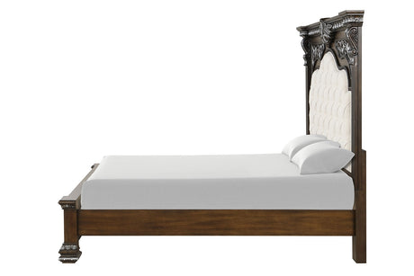 Promenade Espresso 4-Piece Queen Bedroom Set from Furniture of America - Luna Furniture