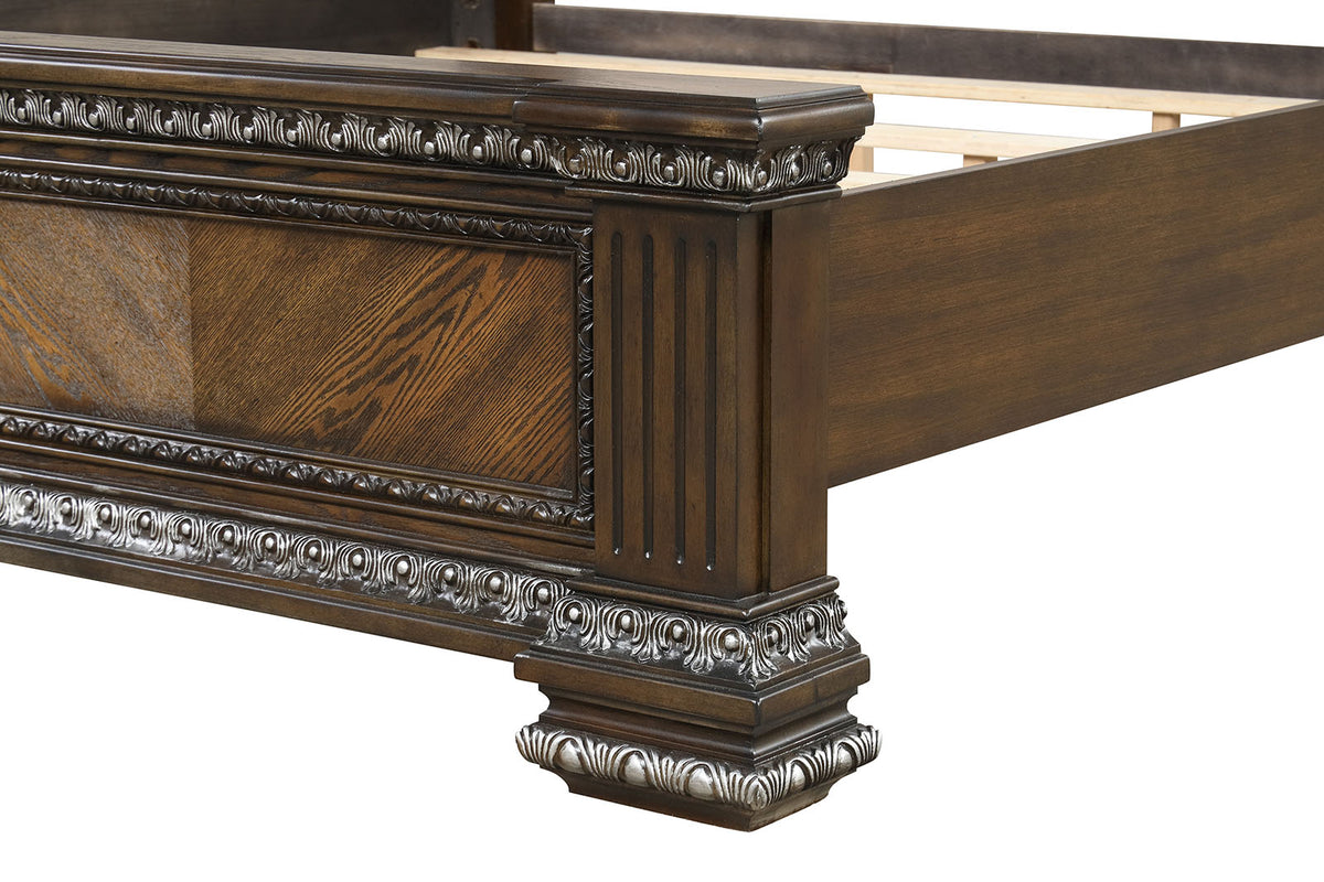 Promenade Espresso 4-Piece Queen Bedroom Set from Furniture of America - Luna Furniture