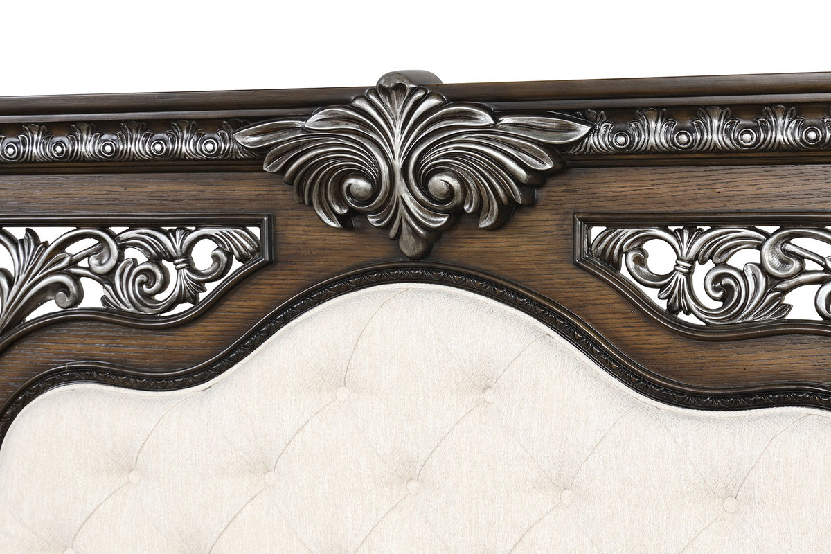 Promenade Espresso 5-Piece Queen Bedroom Set from Furniture of America - Luna Furniture