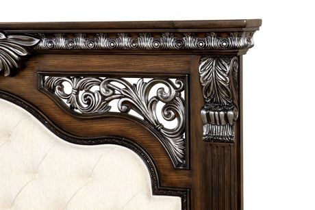 Promenade Espresso 5-Piece Queen Bedroom Set from Furniture of America - Luna Furniture