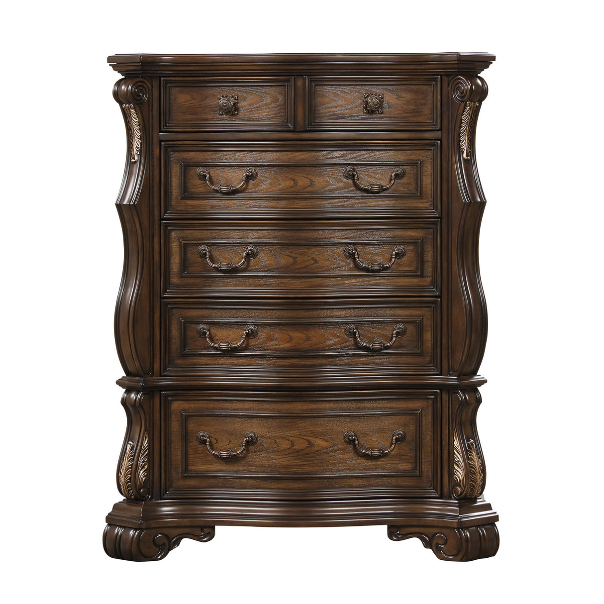 Leovanni Dark Brown Chest from Furniture of America - Luna Furniture