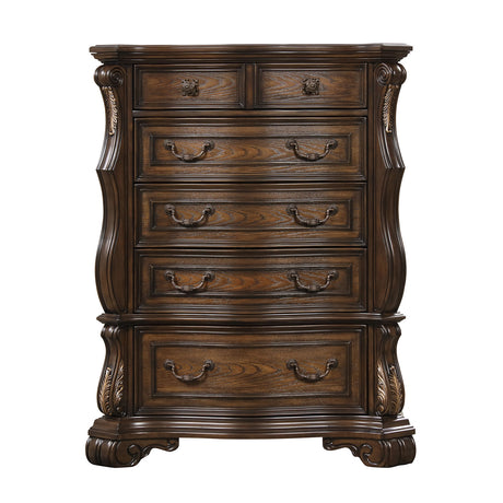 Leovanni Dark Brown Chest from Furniture of America - Luna Furniture