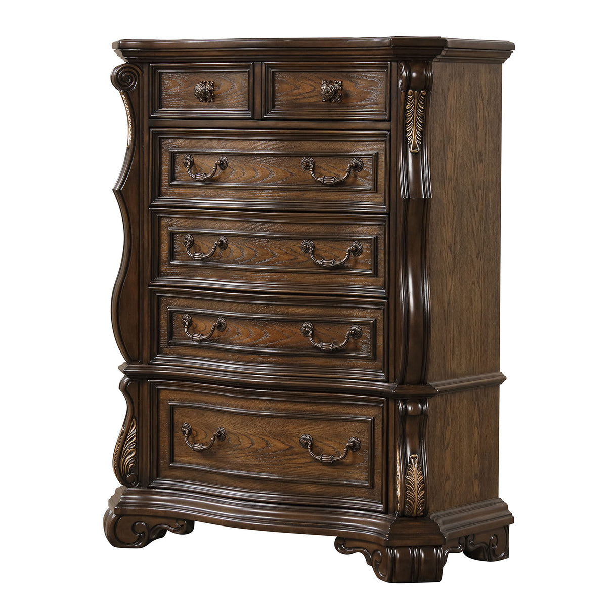 Leovanni Dark Brown Chest from Furniture of America - Luna Furniture