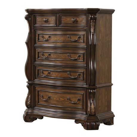 Leovanni Dark Brown Chest from Furniture of America - Luna Furniture