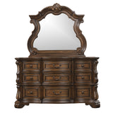Leovanni Dark Brown Dresser from Furniture of America - Luna Furniture