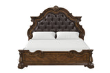 Leovanni Dark Brown 5-Piece Queen Bedroom Set from Furniture of America - Luna Furniture