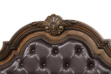 Leovanni Dark Brown Bombay Tufted Queen Bed from Furniture of America - Luna Furniture