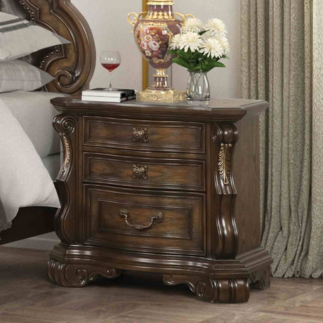 Leovanni Dark Brown 4-Piece Queen Bedroom Set from Furniture of America - Luna Furniture
