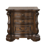 Leovanni Dark Brown Nightstand from Furniture of America - Luna Furniture