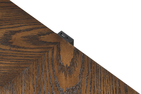 Leovanni Dark Brown Nightstand from Furniture of America - Luna Furniture