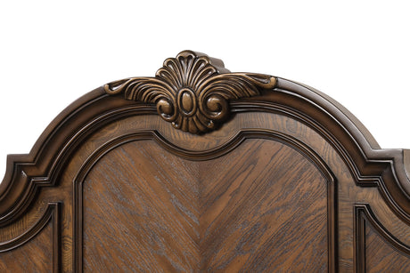 Leovanni Dark Brown 5-Piece Queen Bedroom Set from Furniture of America - Luna Furniture