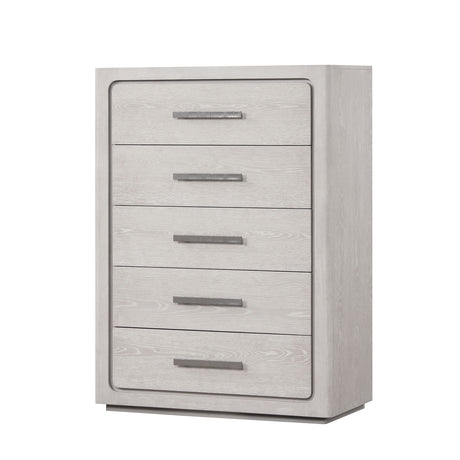 Crowthorne White Oak 5-Piece Queen Bedroom Set from Furniture of America - Luna Furniture