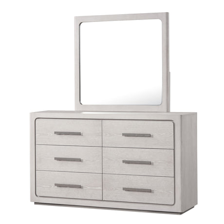 Crowthorne White Oak Mirror (Mirror Only) from Furniture of America - Luna Furniture