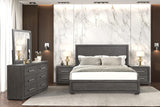 Crowthorne Warm Gray King Panel Bed from Furniture of America - Luna Furniture