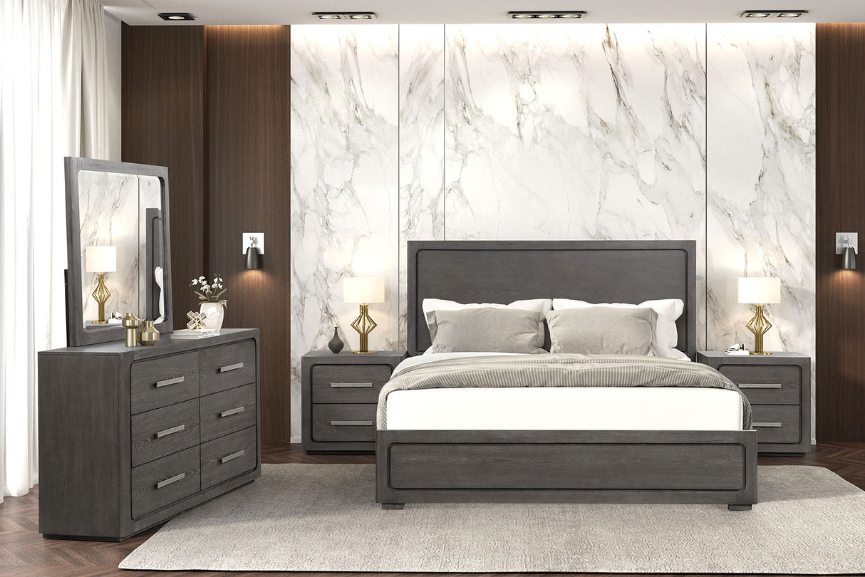 Crowthorne Warm Gray Mirror (Mirror Only) from Furniture of America - Luna Furniture