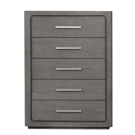 Crowthorne Warm Gray 5-Piece Queen Bedroom Set from Furniture of America - Luna Furniture