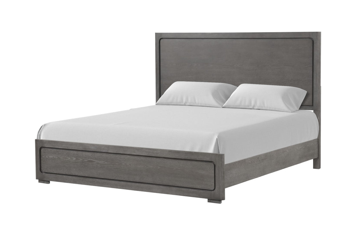 Crowthorne Warm Gray King Panel Bed from Furniture of America - Luna Furniture