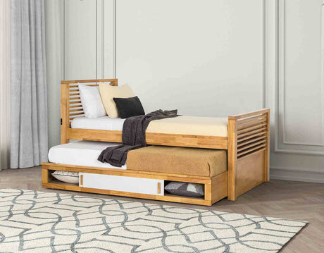 Dayville Light Oak Twin Bed from Furniture of America - Luna Furniture