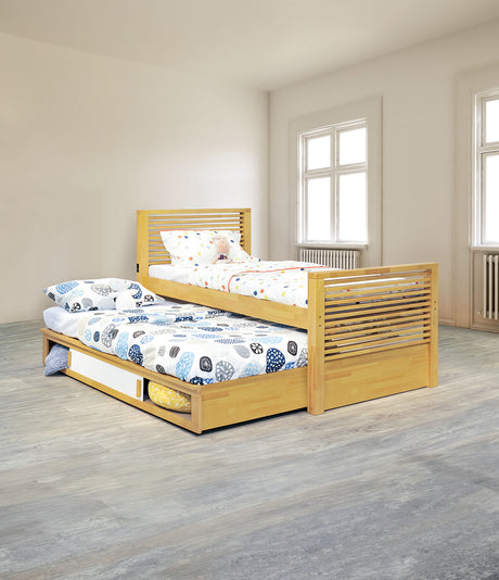 Dayville Light Oak Twin Bed from Furniture of America - Luna Furniture