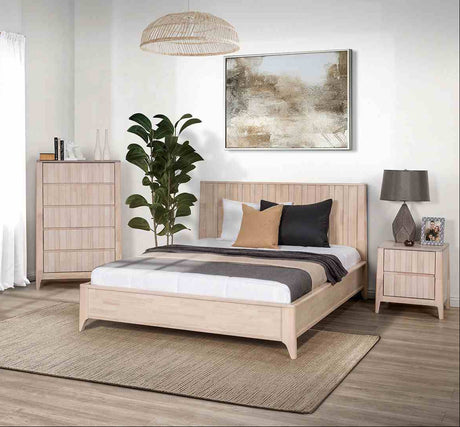 Gervais Natural 3-Piece Queen Bedroom Set from Furniture of America - Luna Furniture