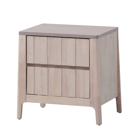 Gervais White Wash Night Stand from Furniture of America - Luna Furniture