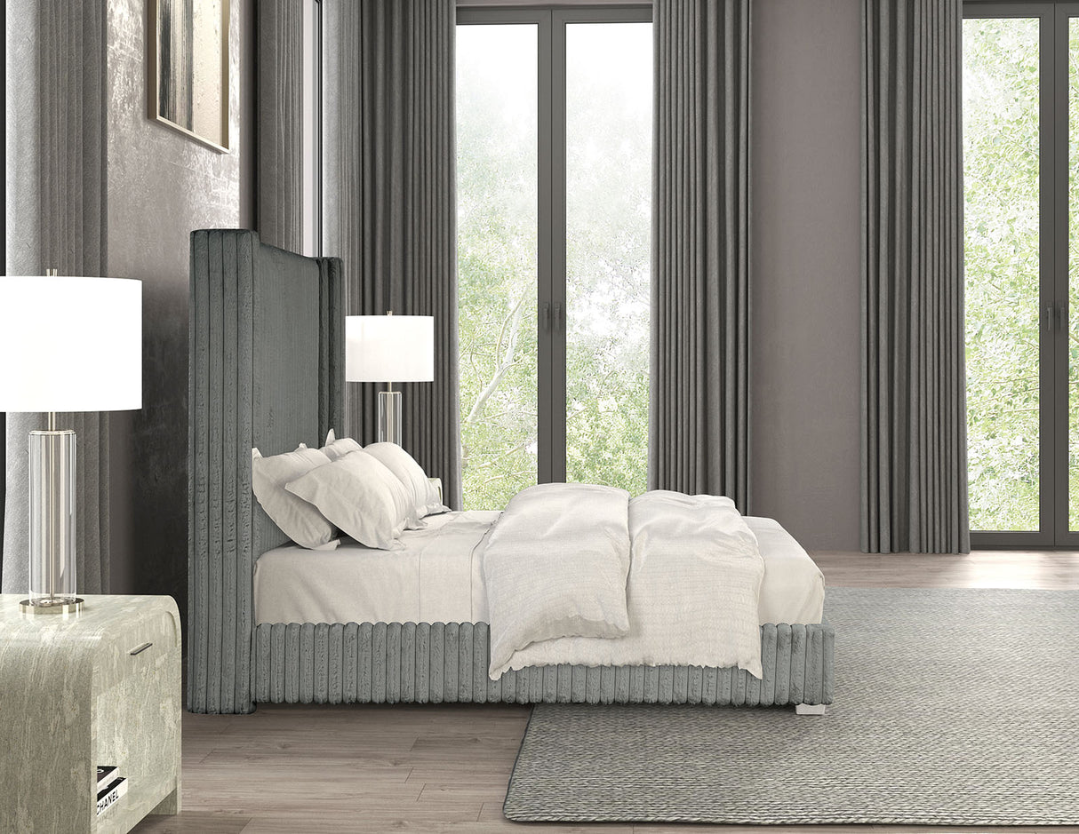 Cadwell Gray Twin Bed from Furniture of America - Luna Furniture