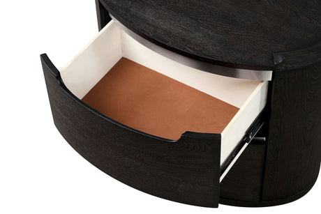 Osterley Black Nightstand from Furniture of America - Luna Furniture