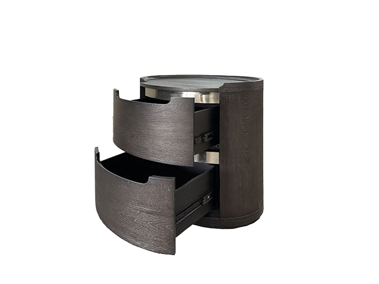 Osterley Black Nightstand from Furniture of America - Luna Furniture