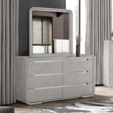 Osterley Light Gray Mirror from Furniture of America - Luna Furniture