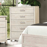 Lafayette Weathered Gray 5-Piece Queen Bedroom Set with Chest from Furniture of America - Luna Furniture