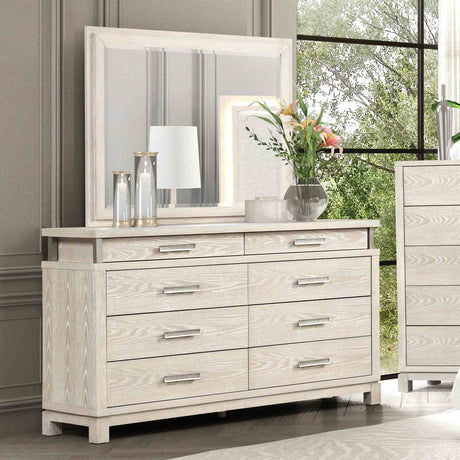 Lafayette Weathered Gray 4-Piece Queen Bedroom Set from Furniture of America - Luna Furniture