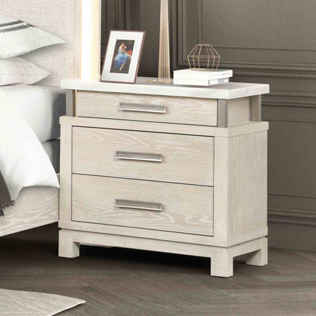Lafayette Weathered Gray 5-Piece Queen Bedroom Set with Chest from Furniture of America - Luna Furniture