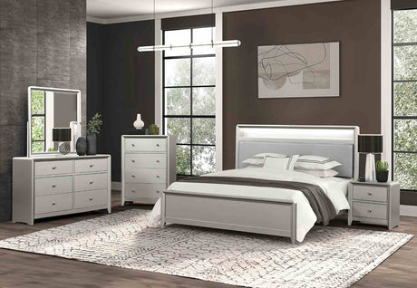 Bryne Champagne Mirror (Mirror Only) from Furniture of America - Luna Furniture