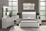 Bryne Champagne LED Queen Bed from Furniture of America - Luna Furniture